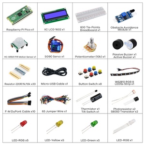 Grundlegendes Starter-Kit für Raspberry Pi Pico mit Online-Tutorial-Unterstützung C/CC, Piper Make,Python
