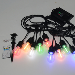 Outdoor S14 Chase Bright RGBW LED Festive Decorative <strong>Light</strong> <strong>String</strong> <strong>Remote</strong> Control 15M with 15 E27 E26 <strong>Lights</strong> IP65 - Product Image 5