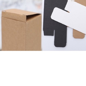 Papery kutusu boş kozmetik ambalaj kutusu kahverengi beyaz siyah özel tasarım 5ML- 100ML uçucu yağ şişe Kraft kağıt hediye kutusu - Product Image 5