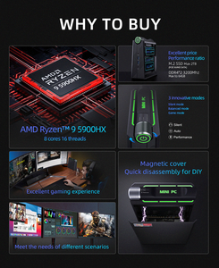 Gmktec M7 AMD R7 Pro 6850H มินิพีซีสำหรับเล่นเกม8-core 16-Thread 16-32GB DDR5 512GB/1TB SSD คอมพิวเตอร์ตั้งโต๊ะสำหรับเล่นเกมมินิคอมพิวเตอร์ - Product Image 6