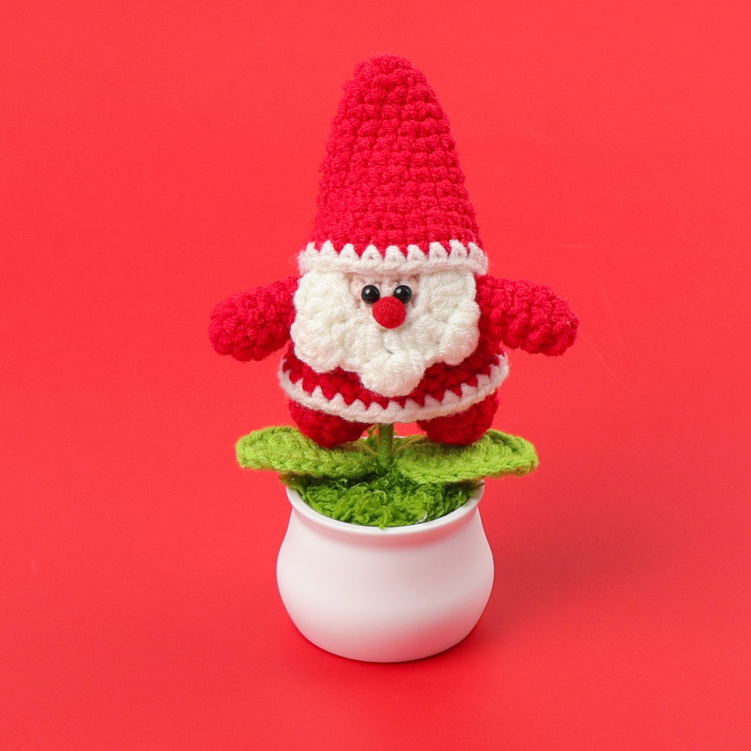 Plante en pot du Père Noël en trois dimensions