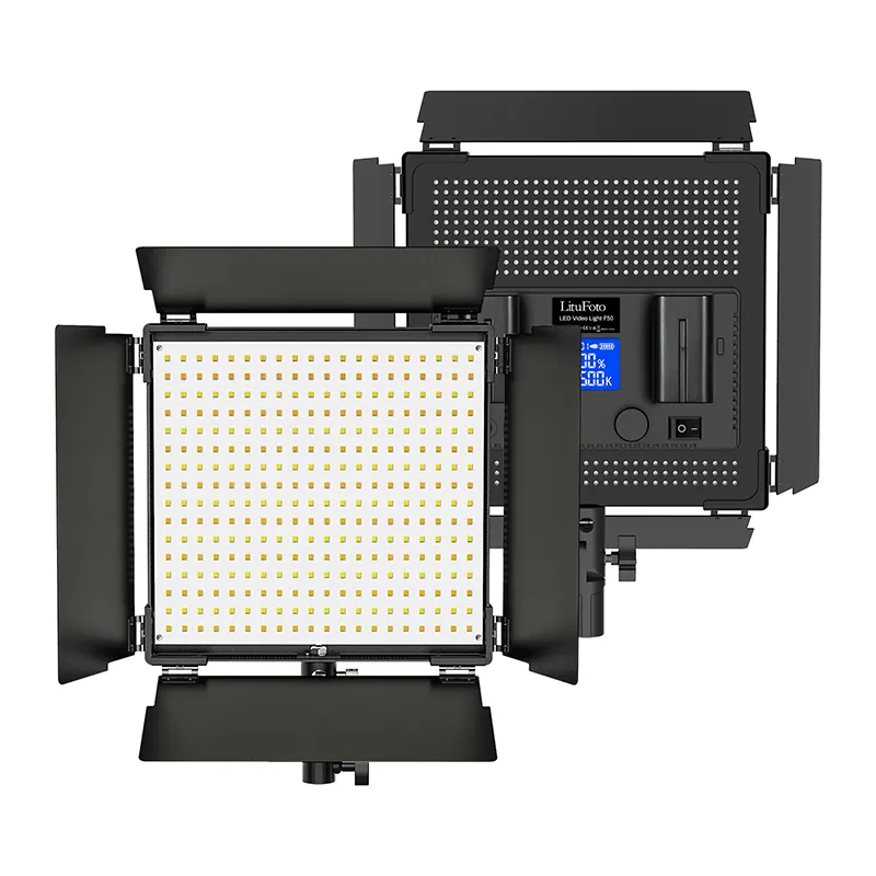 Luz de led com controle remoto, 50w 2.4g luz de streaming de filme para câmera, tiro, youtube, iluminação de fotografia