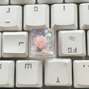 Personality Dispensing Glue Keycap Creativity Esc Camellia Keycaps for Mechanical Keyboard Cherry Cross Axis <strong>Keys</strong> - Product Image 3