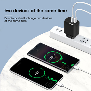 超快双USB端口20w充电器集PD功能C型适配器，适用于iPhone和手机充电 - Product Image 4