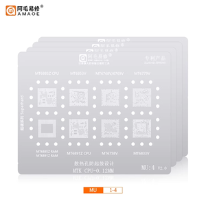 Amaoe Sửa chữa Phần BGA reballing Stencil thép tin lưới cho Qualcomm qu6 qsc/MSM CPU baseband trồng sửa chữa 0.12mm - Product Image 3