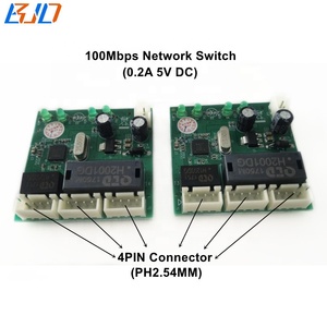 3ポート4ピンイーサネットスイッチDC5V 0.2ALanネットワークスイッチアンマネージド100Mbps - Product Image 2