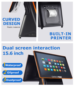 AIO-1571 Single Double Screen <strong>All</strong> in One Cash Register POS Terminal System Built in 80mm Thermal Printer - Product Image 5