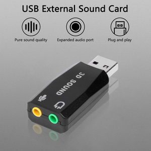 外置3D 5.1声卡USB 2.0音频适配器声卡适用于PC