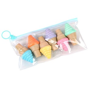 Kawaii School papelería personalizado no tóxico mini rotulador resaltador punta de cincel rotulador fluorescente conjunto con logotipo - Product Image 1