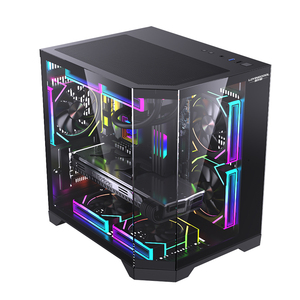 Lovinglcool <span class=keywords><strong>Mini</strong></span>-<span class=keywords><strong>ITX</strong></span>/Micro-ATX RGB <span class=keywords><strong>PC</strong></span> CPU Tủ Hot Bán chơi game USB3.0 mATX trường hợp tháp MicroATX hình thức máy tính <span class=keywords><strong>Chassis</strong></span> kho - Product Image 2