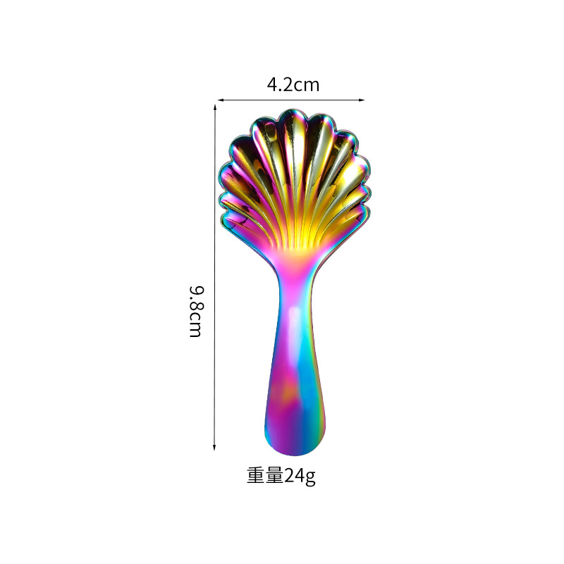 iridescent seashell spoon