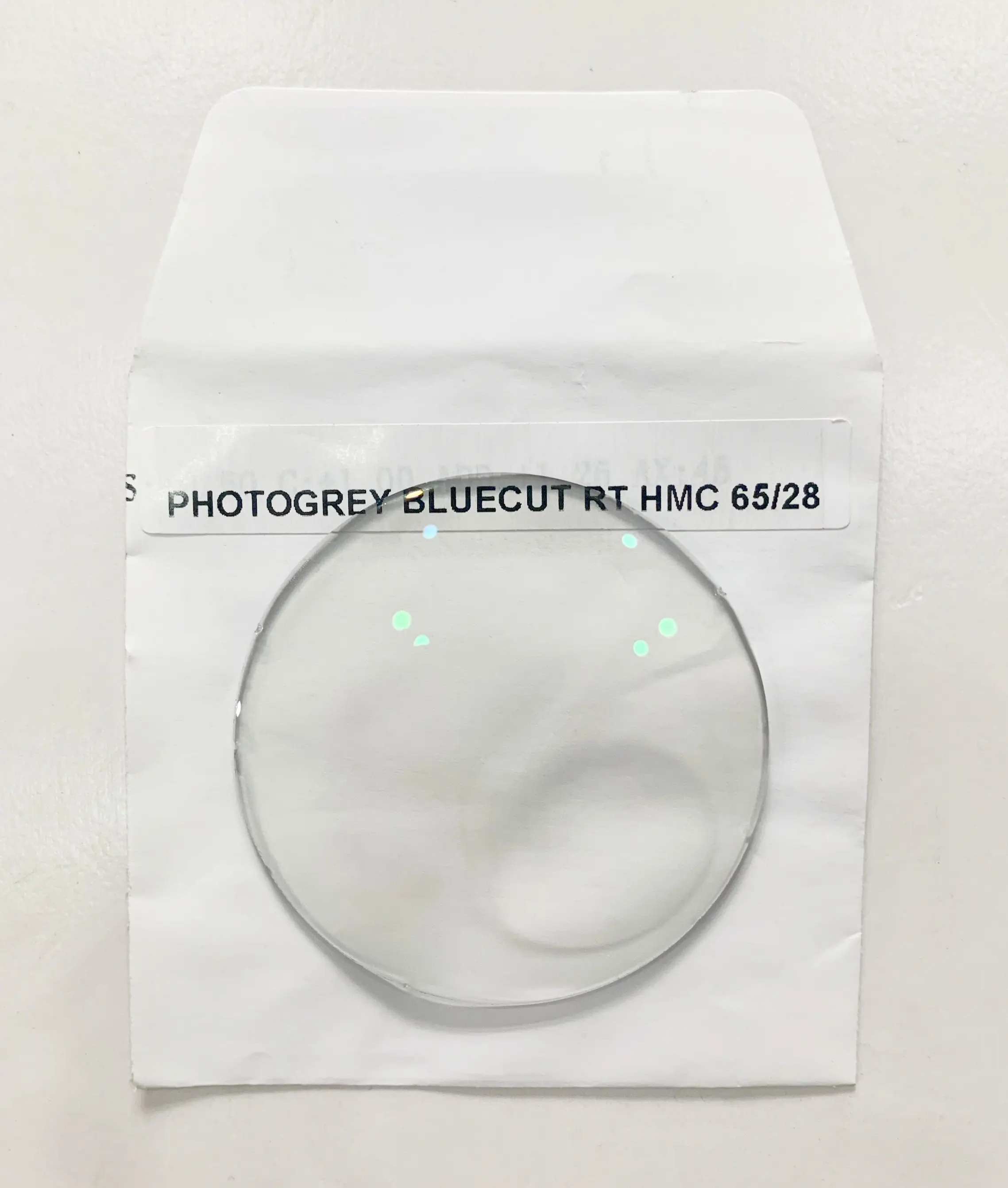 1.56 Compound Round Top Bifocal HMC Bluecut Pg Lenses