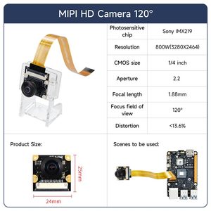 IMX219イメージセンサー付き77 ° 120 ° 160 ° RDK X5 MIPI HDカメラモジュール - Product Image 6
