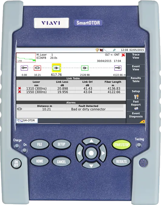 Reflectómetro de dominio de tiempo óptico Viavi JDSU OTDR de la mejor calidad