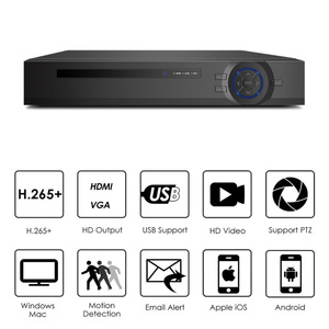 Sistema de kit de cámara de televisión de circuito cerrado seguro de 4 canales NVR Red IP doméstica para interiores y exteriores Full HD de 4MP - Product Image 2