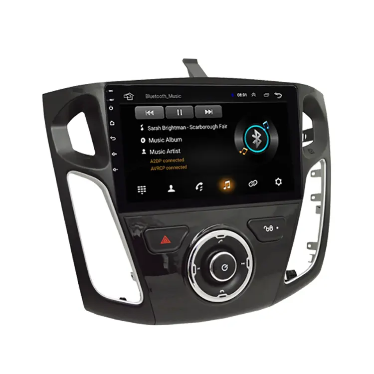 Hikity — Autoradio stéréo 9 ", Android, Navigation Gps, Dvd, multimédia, pour Ford Focus 3 (2012, 2013, 2014), 2 Din
