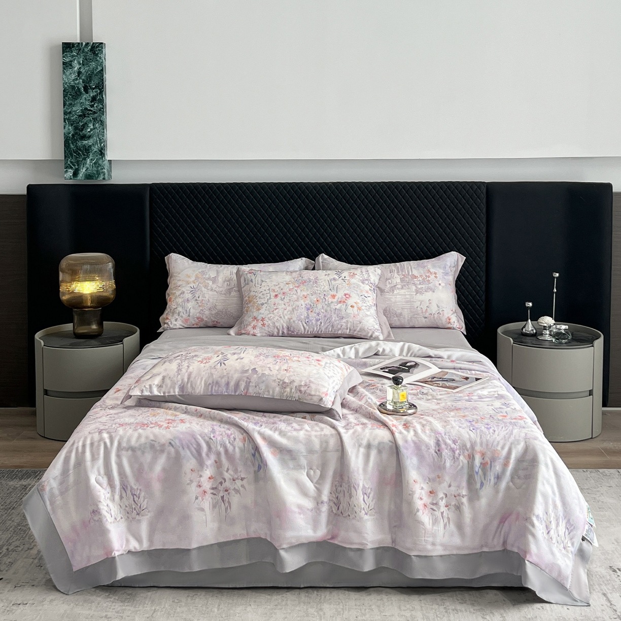 Spring Field Purple - Summer Quilt Design