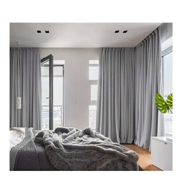 Cortinas opacas térmicas de estilo nórdico para el hogar, cortinas opacas de tela para dormitorio, lujo y elegante, venta al por mayor