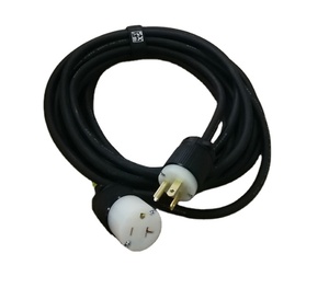 12 <strong>AWG</strong> Power Cable with L5-20 Connectors 3-Core Wire Rubber Extension <strong>Cord</strong> NEMA Female End EU/ CN/ AU Plug Standards - Product Image 1