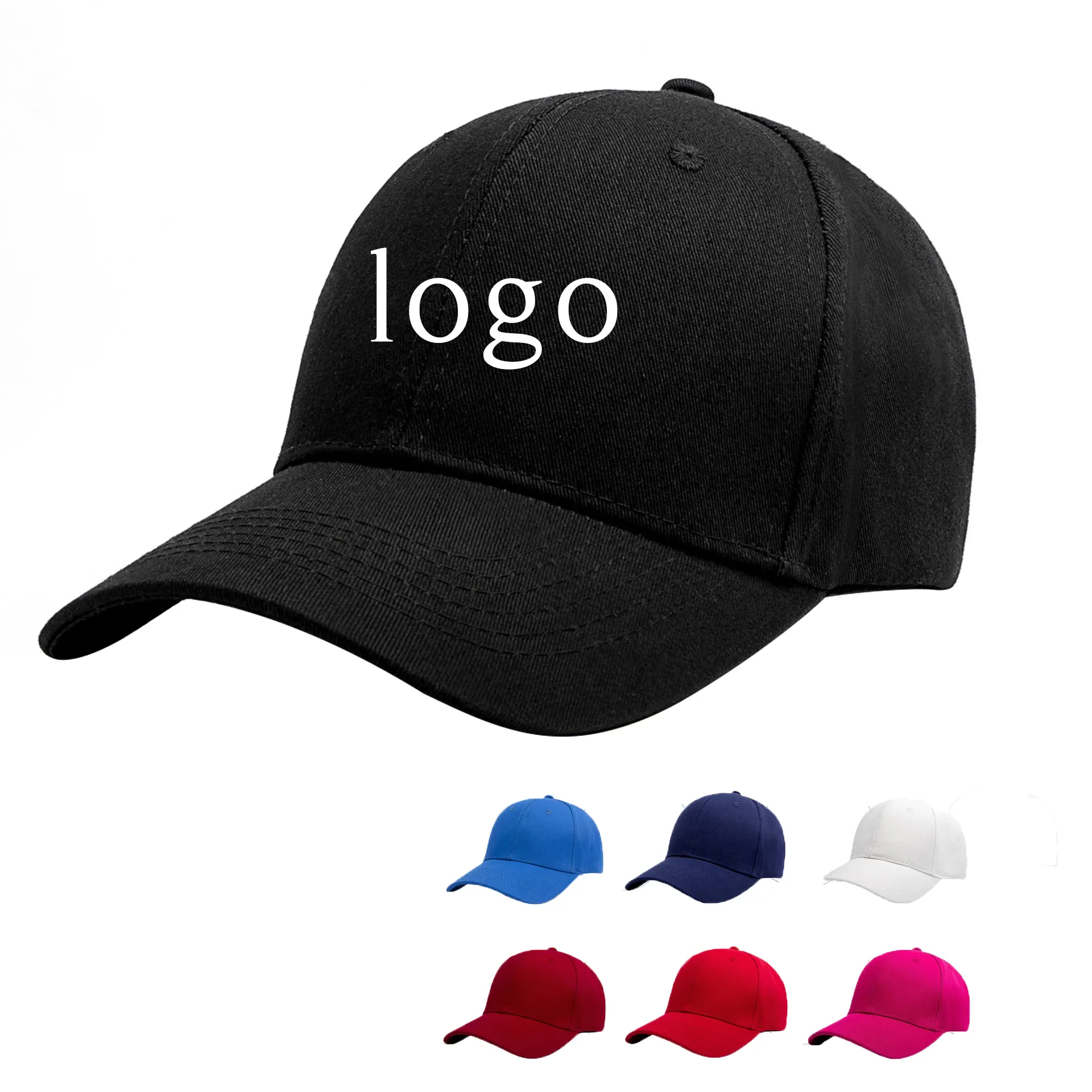 Gorras basso MOQ all'ingrosso a buon mercato di buona qualità normale cap personalizzato 3d Logo ricamo promozionale berretto da baseball per gli uomini