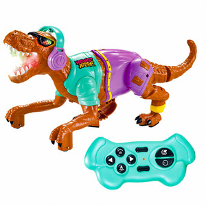 Aydınlatma ses sprey efektleri ile 2.4G RC yürüyüş dinozor Robot oyuncak serin elektronik radyo uzaktan kumanda Pet çocuklar için - Product Image 1