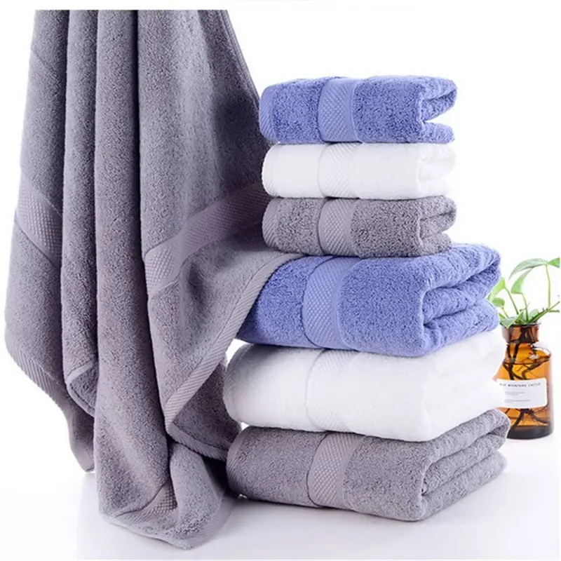 Toalhas de banho de 100% algodão, toalhas para banho, venda no atacado, logotipo personalizado, toalha de banho