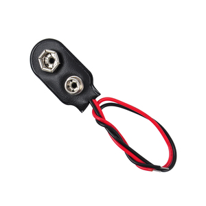 Özel uzunluk 9V pil Snap Pin başlık Jumper tel Dupont kablo konektörü güç uygulamaları için bakır kontakları ile - Product Image 1
