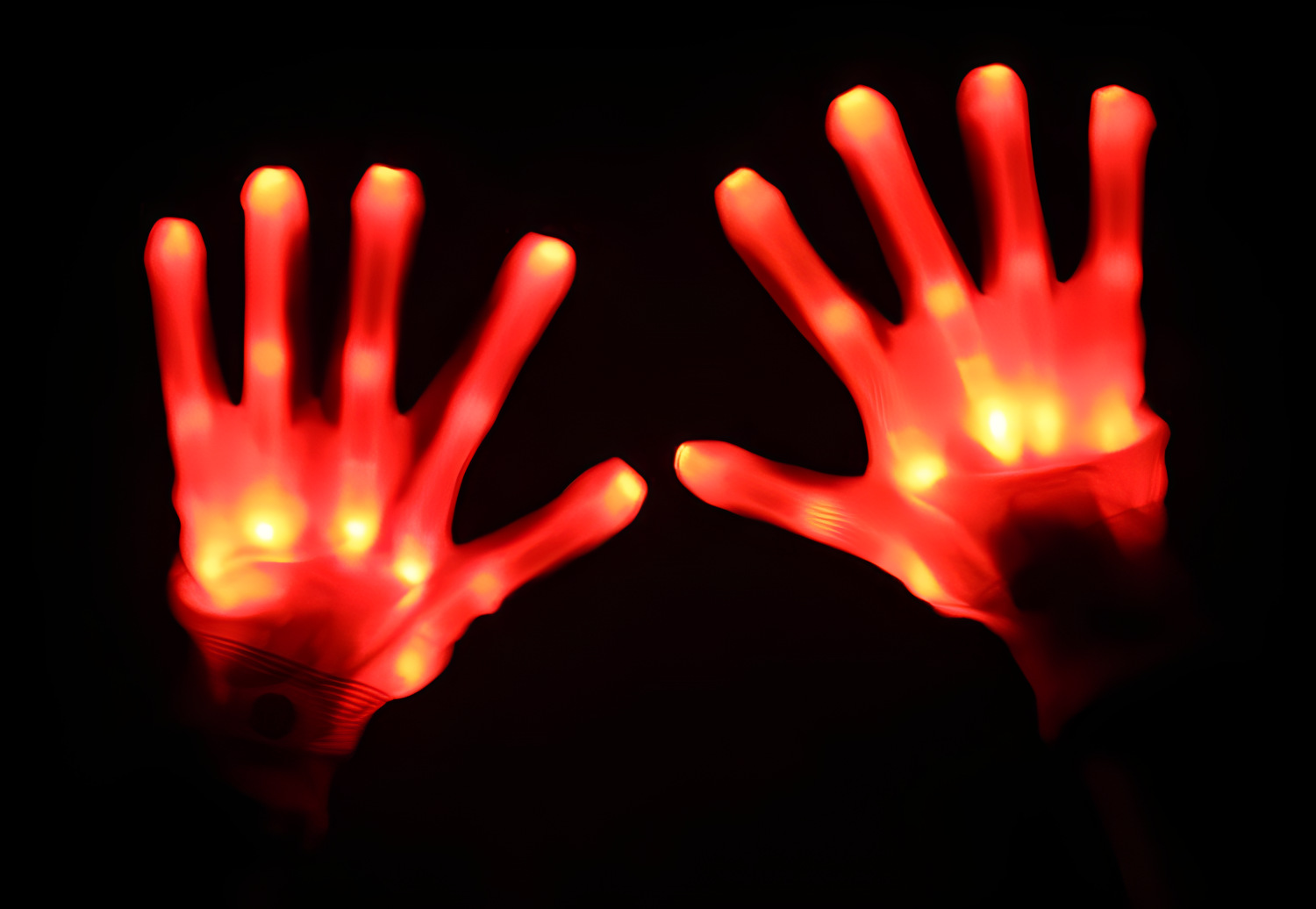 Guantes Led (resplandor rojo) - (adulto)