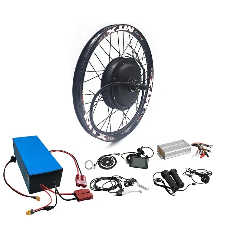 72v 1000w 2000w 3000w 5000w 8000w direct drive hub ebike conversion hinten hub kit