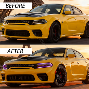 Sindar tự động RGB đèn pha lắp ráp sửa đổi LED đầu đèn phụ kiện cho Dodge sạc 2015-2021 7th Gen bán buôn - Product Image 2