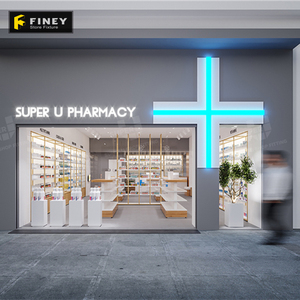 Customized Design <strong>Pharmacy</strong> Estimated Cost 9,800~ 11,900USD for 80 Square Meters Shop. - Product Image 1