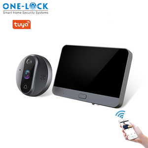 1mp พิกเซลออด4.3นิ้ว HD 720จุดหน้าจอสีกล้อง Peep Hole Viewer สำหรับประตู Tuya Wifi กับ PIR ตรวจจับการเคลื่อนไหว - Product Image 5
