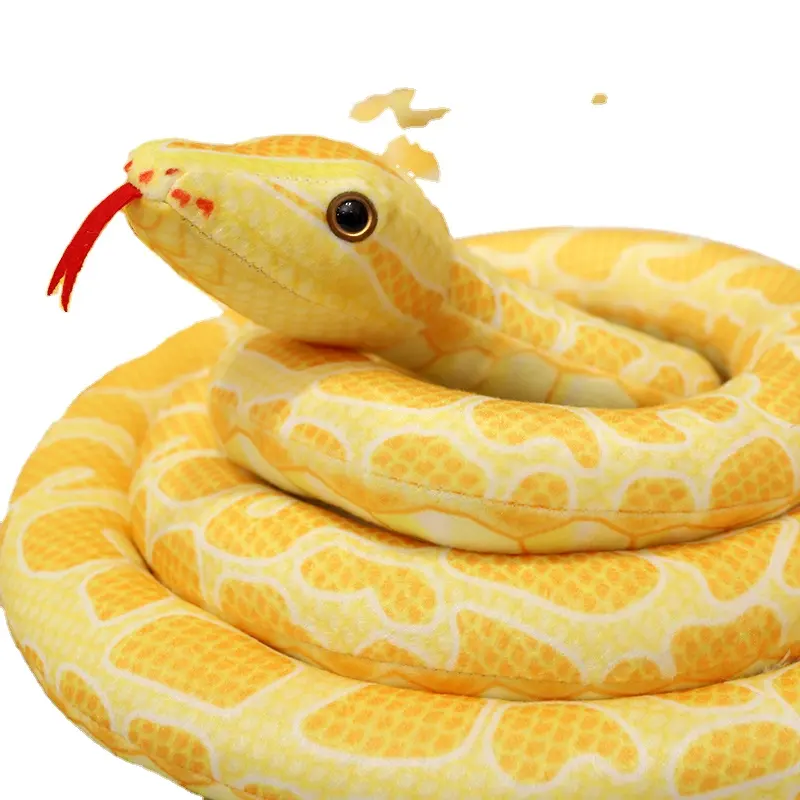 Bambole di peluche di simulazione di vendita calda rettili realistici e interessanti bambole di serpente di simulazione bambole che dormono decorazioni per la casa