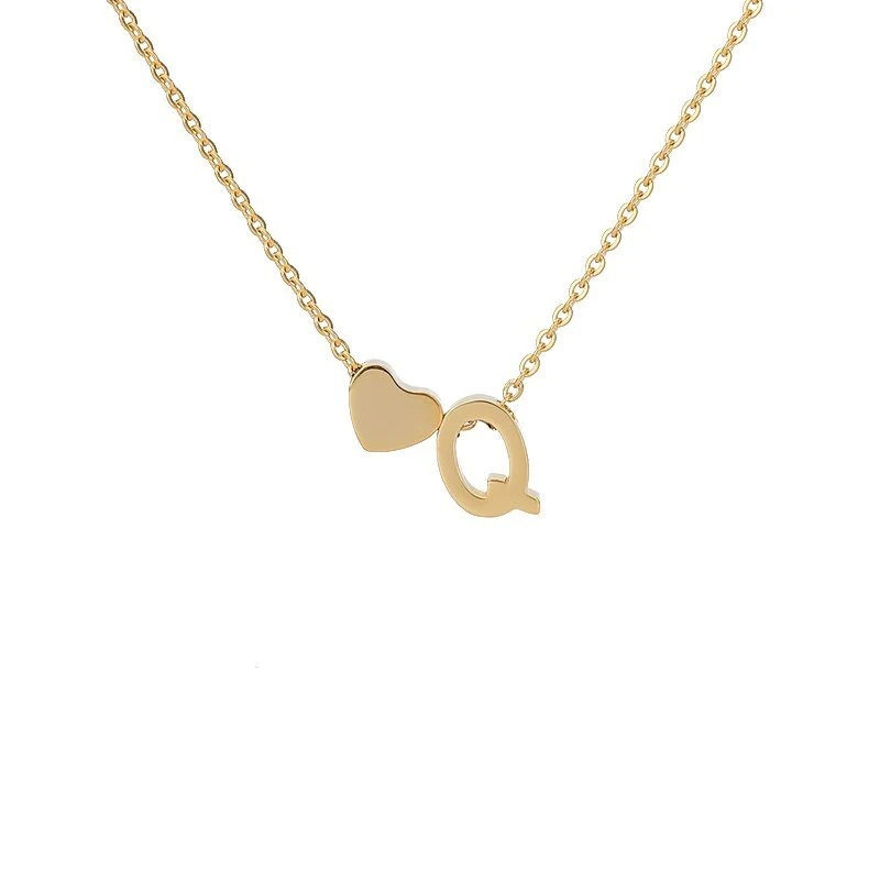 Love letter necklace q with chain