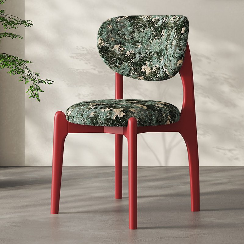 Chenille vert mousse rouge chinois - à installer soi-même