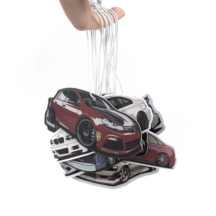 Car Interiors Accessories Long Lasting Scents Air Freshener Custom Recycled Car Air Freshener Paper Sheet