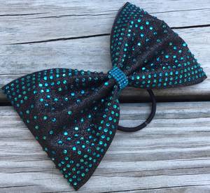 AB Crystal Custom Competition Cheerleader Hair <strong>Bow</strong> with Rhinestone Bling Printed <strong>Cheer</strong> <strong>Bows</strong> for Cheerleading Uniforms - Product Image 2