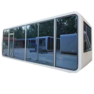 Apple cabin hiện đại thoáng khí vuông một lớp Cấu trúc thép Vật liệu container căn hộ nhà ngoài trời di động khu vực danh lam thắng cảnh - Product Image 5