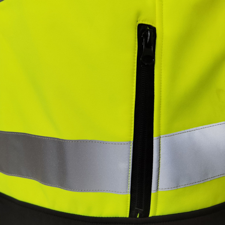 2022 OEM design EN2047 safety workwear men's winter windbreaker jackets men hoodie jacket mens softshell jacket