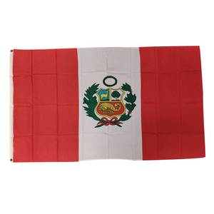 Peru bayrakları doğrudan fabrika iyi malzeme ekran baskılı canlı renkler farklı ülke bayrakları - Product Image 1