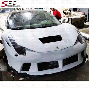 Ferrari 458 için SPC PD tarzı Facelift tampon gövde kiti güçlendirme ön tampon için 458 Ferrari 458 araba parçaları için ön bagaj kapağı
