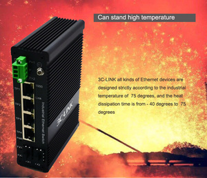 สวิตช์ PoE อุตสาหกรรม5พอร์ตแบบไม่มีการจัดการ4 10/100/1000Base-T (x) IEEE802.3af/ที่ PoE/PoE + พอร์ต1 1000Base-X SFP ความเร็วสูง - Product Image 4