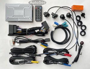 オーディQ5 Q7カー用スーツオリジナルOEMモニター360度カメラハーネス3Dバードパノラマビューフロントリアサイドサラウンド逆 - Product Image 4
