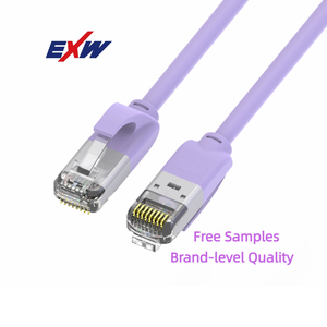 Cat5e cat6 c6a UTP 1,3,5,10M Ethernet kablosu mavi viraj duyarsız katı telli yama kablosu cat6 lan yama kablosu ul ara kablolar - Product Image 3