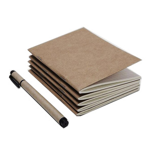 9*12,5 cm pasaporte cuaderno de papel Kraft en blanco punto red Bloc de notas diario de viajero recarga organizador planificador de papel de relleno - Product Image 4