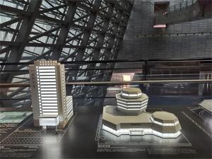 Diseño de modelo de edificio de oficinas arquitectónicas y fabricación de modelos de escala arquitectónica personalizada Modelo de edificio de oficinas 3D