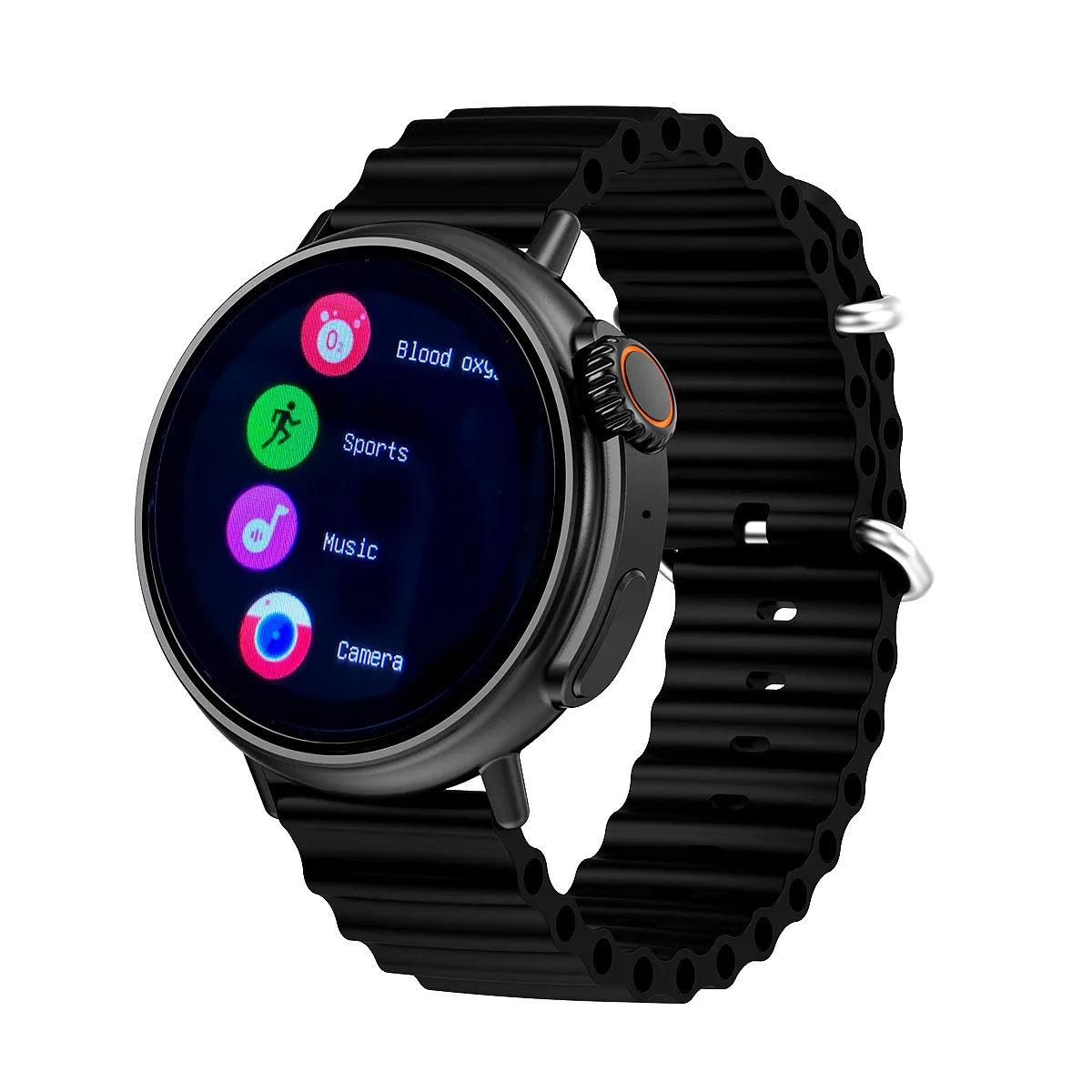 HS09 yuvarlak arama yapmak çağrı fitness smartwatch kalp hızı açık spor bilek applas kadın elektronik saat erkekler akıllı saatler