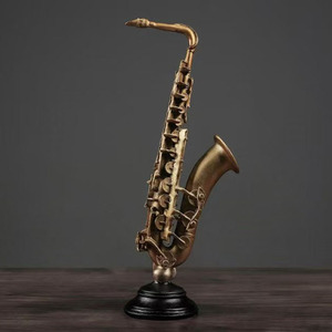 Mỹ Retro Gothic 3D Mô Hình Nhựa Thủ Công Mỹ Nghệ Nhà Máy Trực Tiếp Violin Saxophone Đồ Trang Trí Cho Trang Trí Nội Thất Âm Nhạc Phòng Khách - Product Image 6