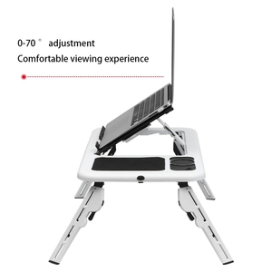 Multi-Function Laptop <strong>Computer</strong> <strong>Table</strong>, Stand-Up Folding <strong>Computer</strong> <strong>Table</strong>, Laptop Tray Support on USB Cooling Bed - Product Image 6