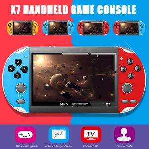 X7ハンドヘルドゲーム4.3インチHDラージ8Gスクリーンクラシックゲームレトロコンソール内蔵1000ミニハンドヘルドMP5ビデオゲーム - Product Image 5